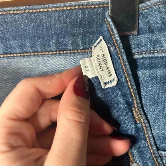 Madewell 10"  High-Rise Skinny Jeans in Brockton Wash 27 - Picture 6 of 7